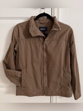 Cherokee Men's Brown Vintage Canvas Utility Jacket, Large